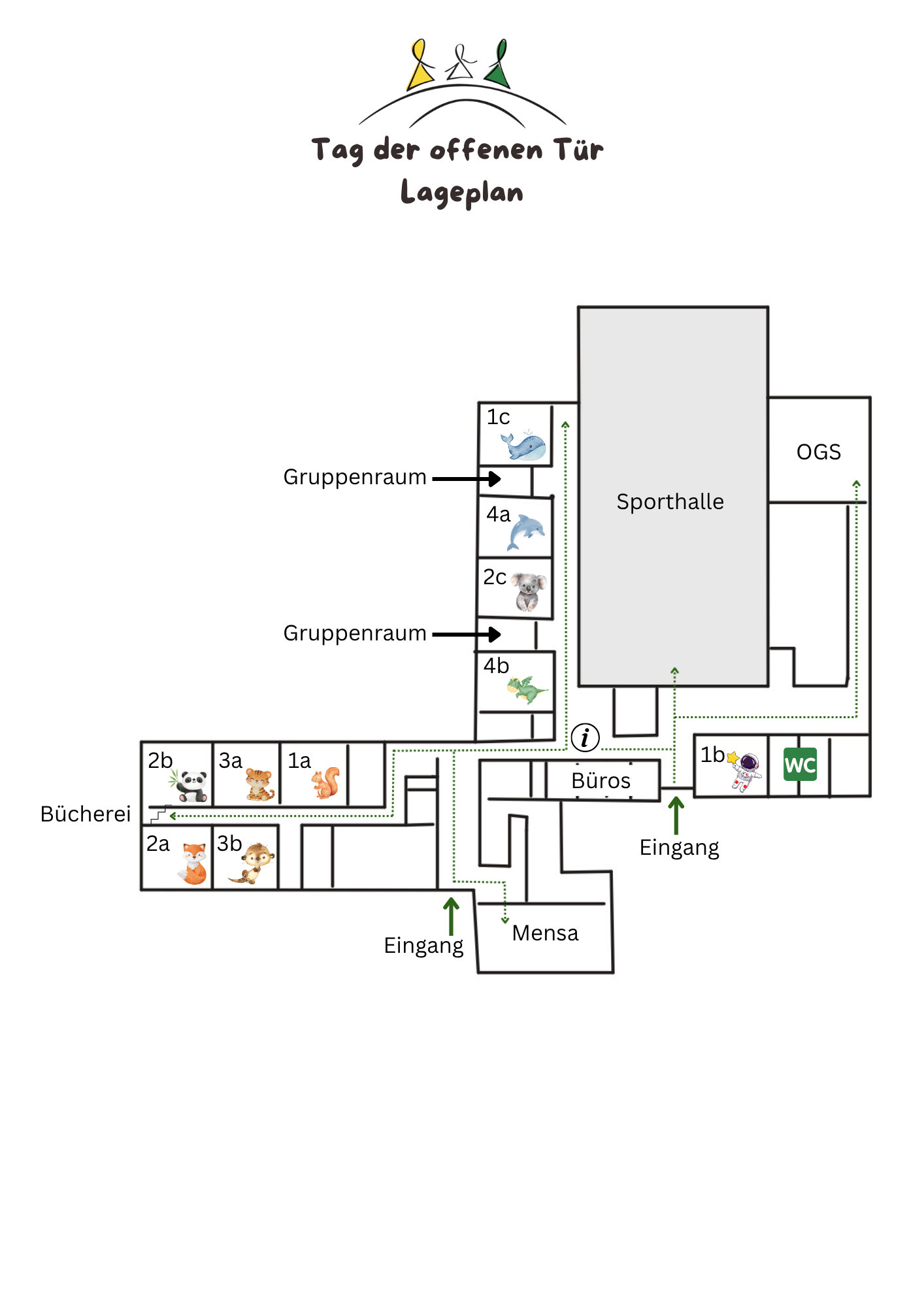 Tag der offenen Tür Lageplan